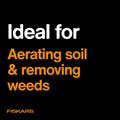 Fiskars Eco Cultivator Wide Angled Tines Ergonomic Handle Black by Deal US