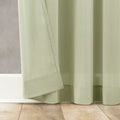 Archaeo Cotton Sheer Curtain 50x63 Moss Green 1 Panel by Deal US