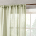 Archaeo Cotton Sheer Curtain 50x63 Moss Green 1 Panel by Deal US