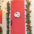 Santa Welcome Sign 8" Round Wood Hanging Plaque Christmas Decor A10 by Deal US