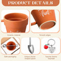 Nuogo Gardener 6 Set 11oz Ceramic Mug with Shovel Spoon Keychains by Deal US