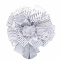 Handmade Christmas Tree Bow Topper Large Silver 27x12 Inches by Deal US