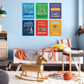 KAIRNE Science Classroom Signs Set of 6 12x16in Framed Chemistry Decor by Deal US