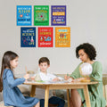 KAIRNE Science Classroom Signs Set of 6 12x16in Framed Chemistry Decor by Deal US