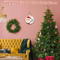 Santa Welcome Sign 8" Round Wood Hanging Plaque Christmas Decor A10 by Deal US