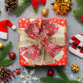 Filltown Christmas Tree Topper Bow 53x13 Inch Grey Silver Xmas Decor by Deal US