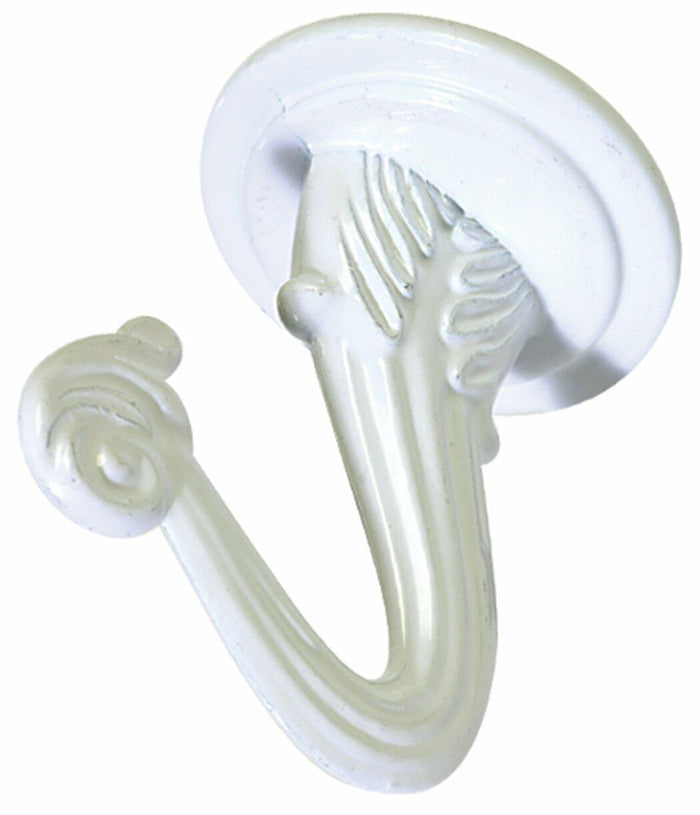 Hillman Group 122234 Swag Hook White Steel Ceiling Screw 30lb Capacity by Deal US