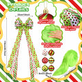 Knitgrip Christmas Tree Topper Bow Set 14 Pcs Lime Green 2.4 Inch by Deal US