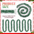 Hotop Christmas Tinsel Garland Frost Tip Metallic Streamers Green 164ft by Deal US