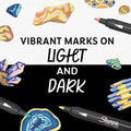 Sharpie Creative Markers Water-Based Bullet Tip Earth Tones Glowing Tropics 5ct by Deal US
