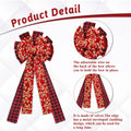 cobee 2Pcs Large Red Velvet Bow Decoration for Door Wall Fence by Deal US