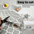 NCANBUS Non-Slip Kitchen Drawer Shelf Liner Grey 18in x 10ft Waterproof Washable by Deal US