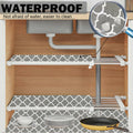 NCANBUS Non-Slip Kitchen Drawer Shelf Liner Grey 18in x 10ft Waterproof Washable by Deal US