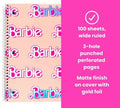 Yoobi Barbie Pink Composition Notebook With Pen 1 Subject 2024 by Deal US
