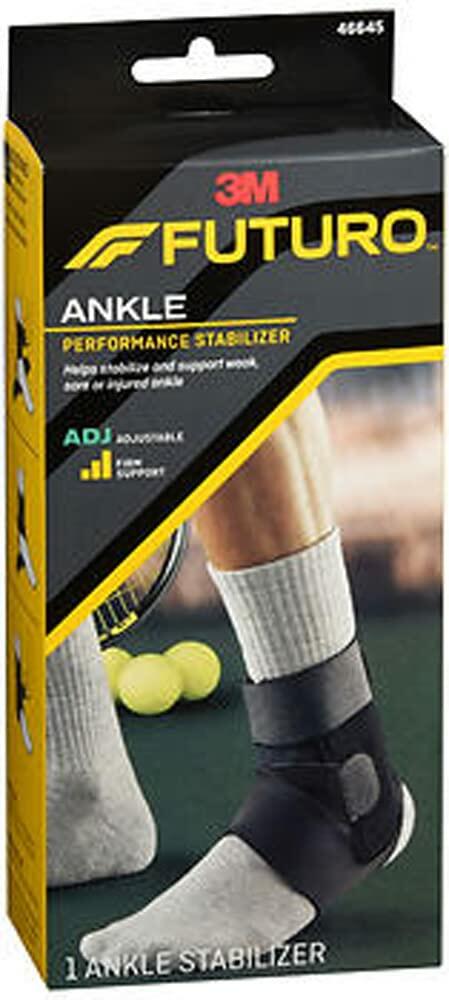 FUTURO Sport Deluxe Ankle Stabilizer Adjustable Gray Pack of 2 by Deal US
