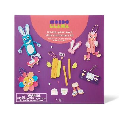 Mondo Llama 5ct Easter Craft Stick Characters Kit by Deal US