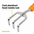 Fiskars Ergo Cultivator Heavy Duty Garden Tool with Hanging Hole 12" by Deal US