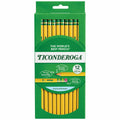 Ticonderoga Wood-Cased Pencils Unsharpened 2 HB Soft Yellow 12 Count by Deal US
