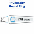 Avery Economy View 3 Ring Binder 1" Round Rings White (05760) by Deal US