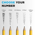 Ticonderoga Wood-Cased Pencils Unsharpened 2 HB Soft Yellow 12 Count by Deal US