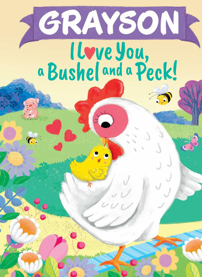 Grayson Personalized Kids Book I Love You a Bushel and a Peck by Deal US