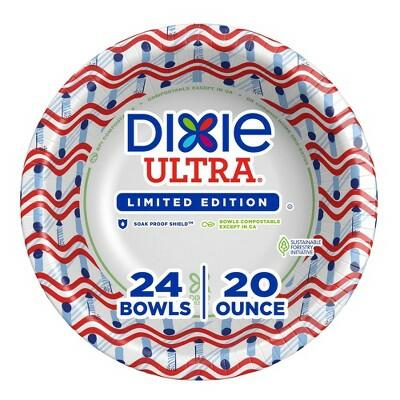 Dixie Ultra Bowls Americana 20oz 24ct by Deal US