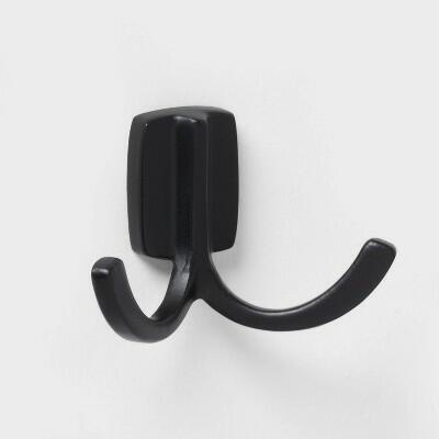 Brightroom Modern Octopus Towel Hook Matte Black Aluminum 20lb Capacity by Deal US
