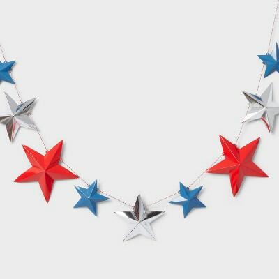 Sun Squad 9ct 3D Paper Star Dangler Party Decorations White by Deal US