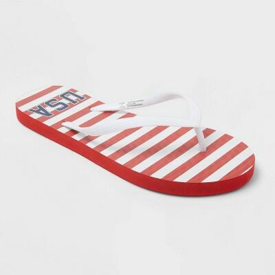 Shade & Shore Women's Sydney Americana Flip Flops 11 by Deal US