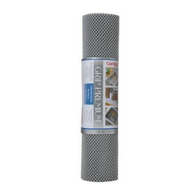 Con-Tact Grip Premium Non-Adhesive Shelf Liner Thick Grip Alloy Gray 18x8 by Deal US