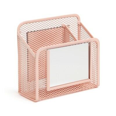U Brands Locker Mesh Cup with Mirror Lucent Dreams Pink by Deal US