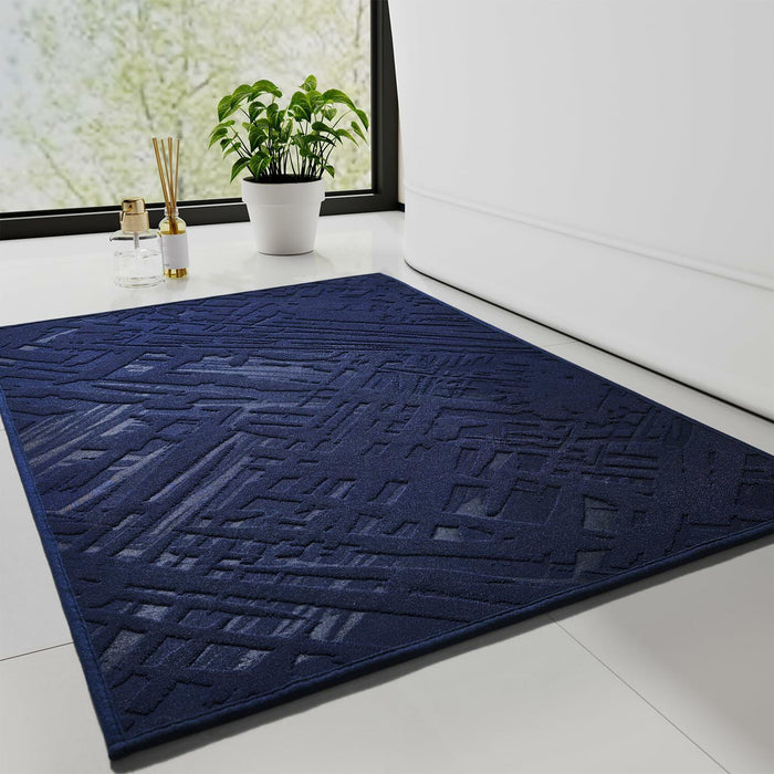 tchidio Soft Absorbent Non-Slip Bath Mat Rubber Backed Machine Washable by Deal US