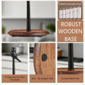 WLDDFF Black Stainless Steel Paper Towel Holder Countertop Weighted Stand by Deal US