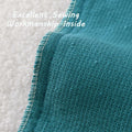 FUTEI Teal Blue Throw Pillow Covers 16x16 Inch Pack of 2 Cozy Boucle by Deal US