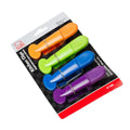 Chef Craft Select Plastic Magnetic Memo Clip 7in 4pc Purple/Orange/Green/Blue by Deal US