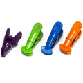 Chef Craft Select Plastic Magnetic Memo Clip 7in 4pc Purple/Orange/Green/Blue by Deal US