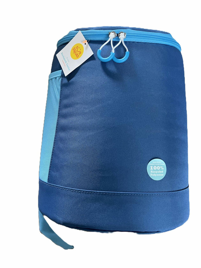 Sun Squad Insulated Backpack Cooler 7.5QT 15 Can Blue by Deal US
