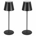 sunzone Cordless RGB Table Lamp 2 Pack Rechargeable Dimmable Black by Deal US