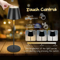 sunzone Cordless RGB Table Lamp 2 Pack Rechargeable Dimmable Black by Deal US