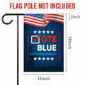 Vote Blue Save Democracy Double Sided Garden Flag Outdoor Decoration by Deal US