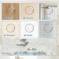 HOMOTEK Clear Door Stoppers 12 Pack 1.6in Transparent Round Wall Protector by Deal US
