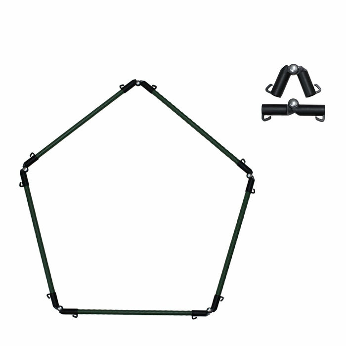 Huang Yunming 7pc Pentagonal Agile Speed Rings Portable Training Set by Deal US