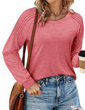 StunShow Women's Long Sleeve Pullover Shirt Pink XXL Size XXL by Deal US