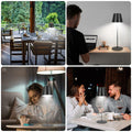 sunzone Cordless RGB Table Lamp 2 Pack Rechargeable Dimmable Black by Deal US