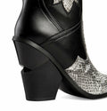 ANN CREEK Women’s Boma Western Knee-High Boots Black/White Snake 6.5 by Deal US