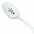 Boston Creative Co. Owl Always Love You Engraved Coffee Spoon Silver by Deal US