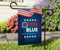 Vote Blue Save Democracy Double Sided Garden Flag Outdoor Decoration by Deal US