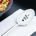 Boston Creative Co. Owl Always Love You Engraved Coffee Spoon Silver by Deal US