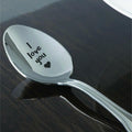 Boston Creative Co. Owl Always Love You Engraved Coffee Spoon Silver by Deal US