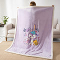 COSUSKET Kids Stella Lou 3D Embroidery Sherpa Rabbit Throw Blanket Beige 50x60in by Deal US